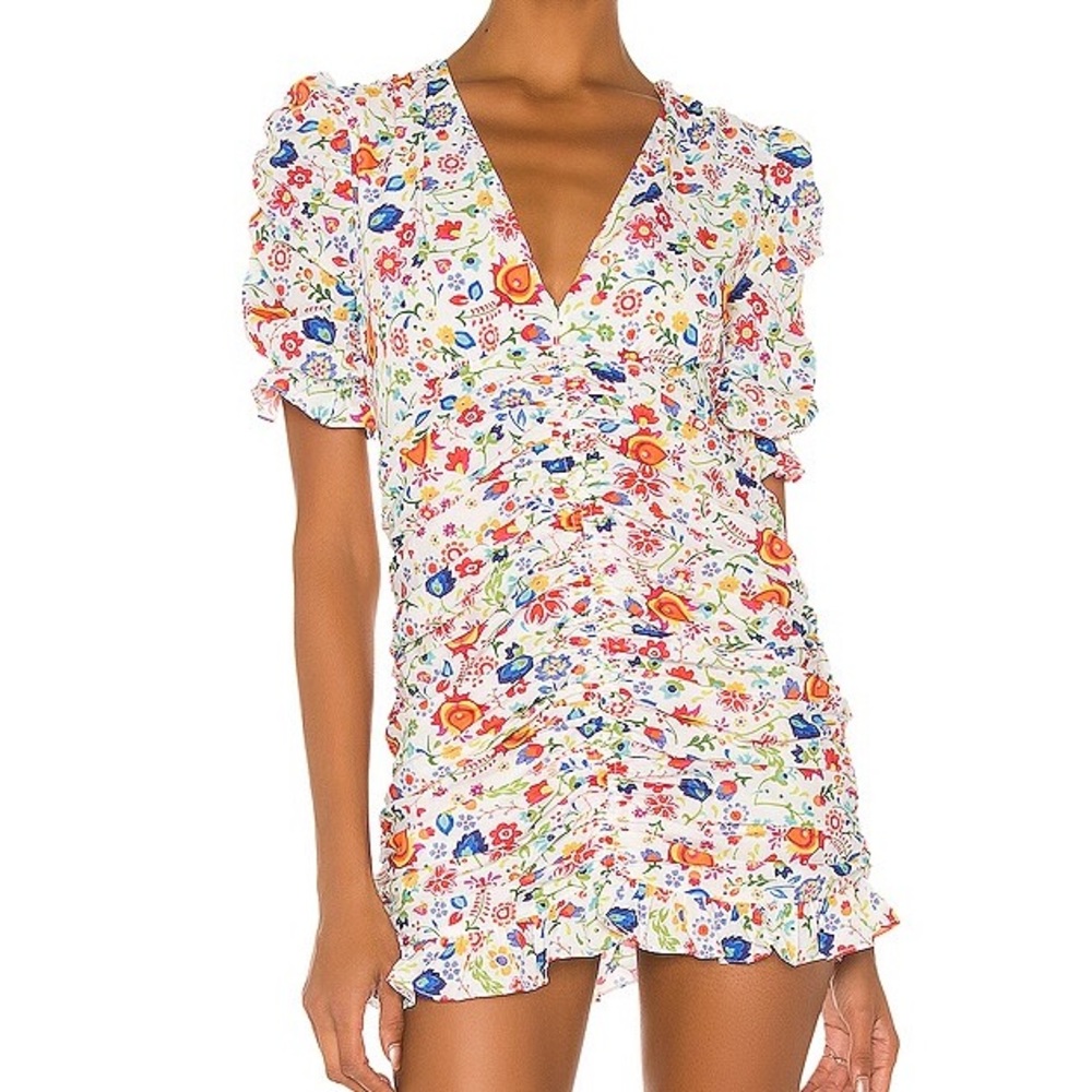 Paloma Blue Tiffany Dress in Boho White